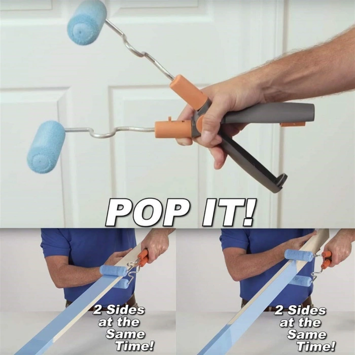 Nano Süngerli Damlatmaz Mobilya Ve Duvar Boyama Rulosu Hem Köşe Hem Düz Zemin (4172)