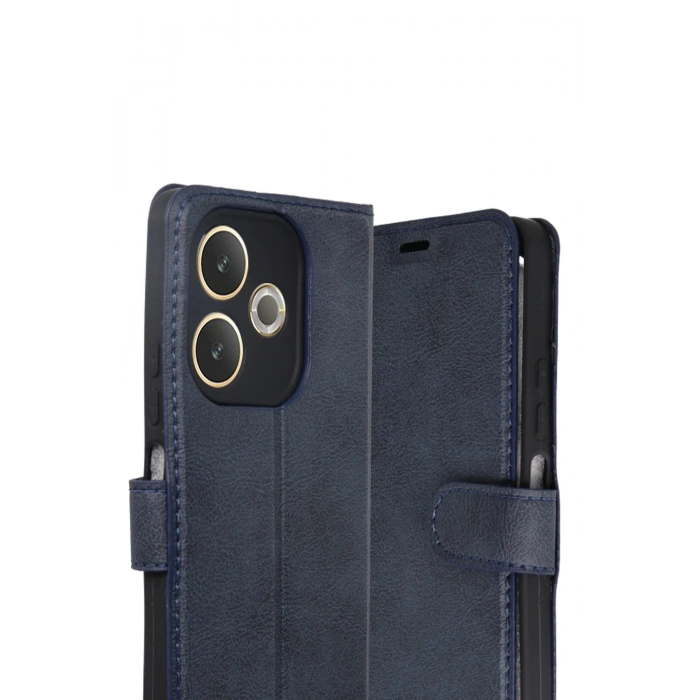 Oppo A5 Pro 4G Trend S Plus Kapaklı Kılıf - Lacivert