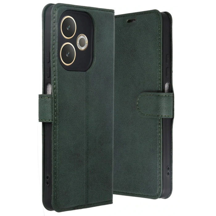 Oppo A5 Pro 4G Trend S Plus Kapaklı Kılıf - Yeşil