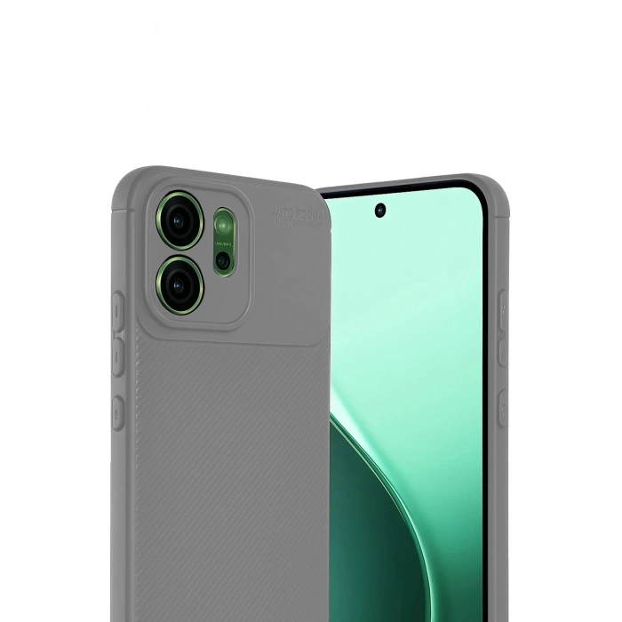 Oppo Reno 14 Auto Focus Karbon Kapak - Gri