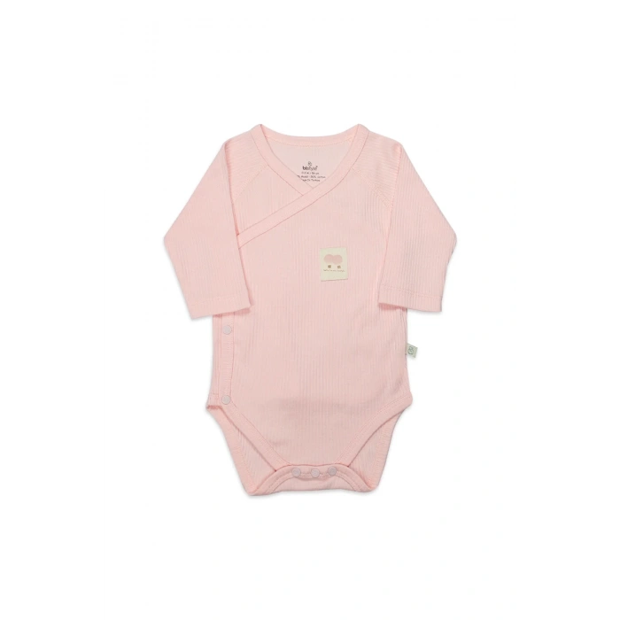 Organic Modal Flying Balloons Kruvaze Uzun Kol Body Bs17121 Pembe