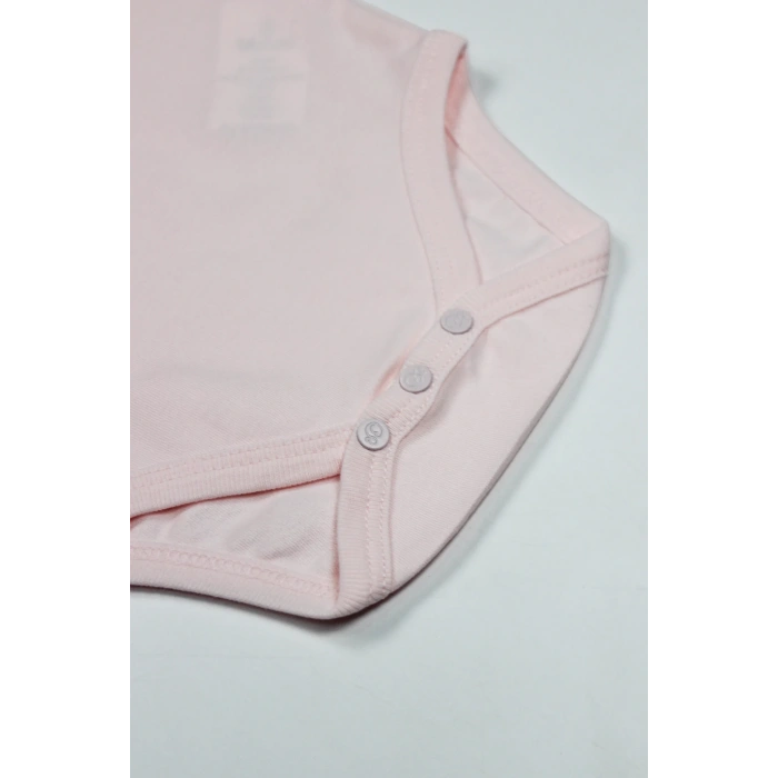 Organik Natural Basic Style Yarım Kol Body Bs17103 Pembe