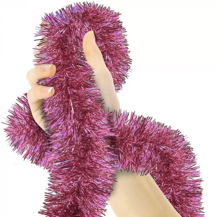 Parti İçin Sim Süs 2 Metre Uzunluk 8 Cm Genişlik Pembe Renk İthal (4172)