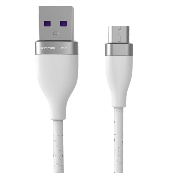 S82 Seramik Uçlu Micro USB Kablo 1M 3.1A - Beyaz