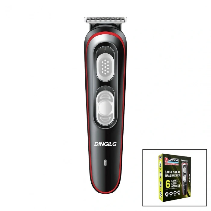 Saç - Sakal Kesme Traş Makinesi  6 Farklı Kesim   Usb Şarjlı   2 Kademe Bıçak Ayarı Rd-055 (4172)