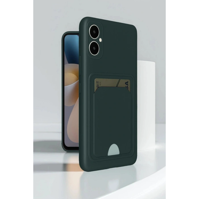 Samsung Galaxy A05 Kelvin Kartvizitli Silikon - Lacivert