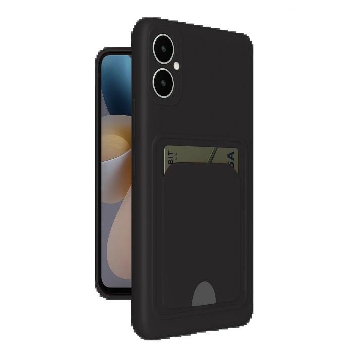 Samsung Galaxy A05 Kelvin Kartvizitli Silikon - Siyah