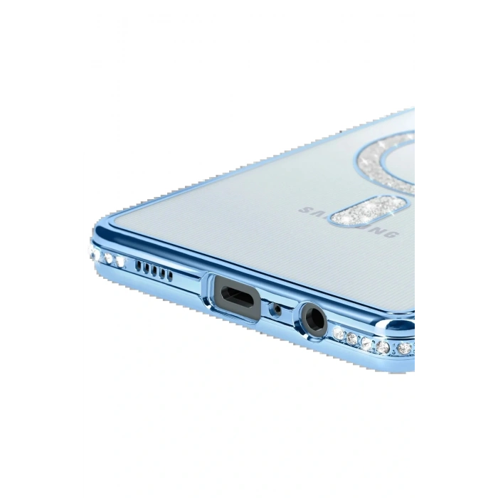 Samsung Galaxy A06 Joke Simli Magneticsafe Kılıf - Mavi