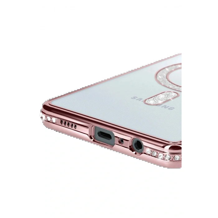 Samsung Galaxy A06 Joke Simli Magneticsafe Kılıf - Pembe