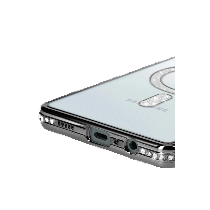 Samsung Galaxy A06 Joke Simli Magneticsafe Kılıf - Siyah