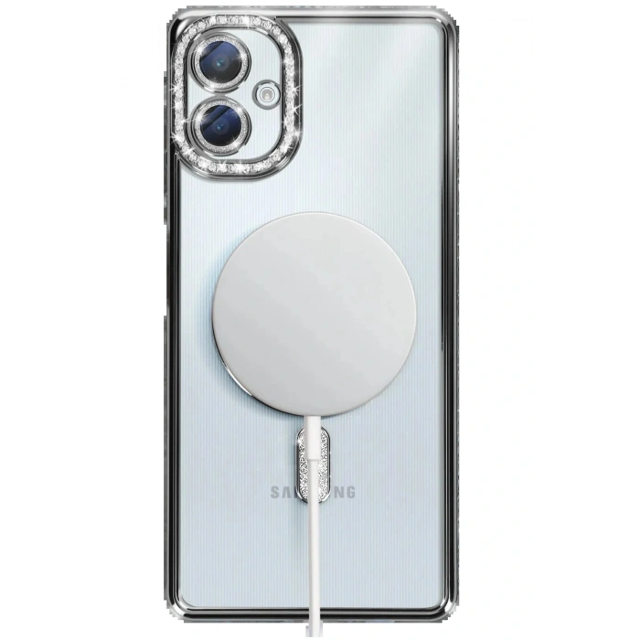 Samsung Galaxy A06 Joke Simli Magneticsafe Kılıf - Siyah