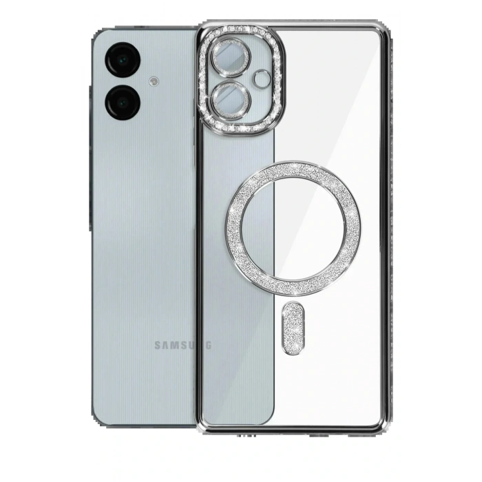 Samsung Galaxy A06 Joke Simli Magneticsafe Kılıf - Siyah