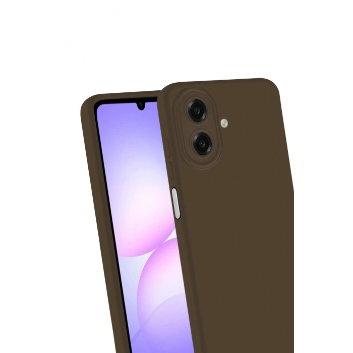 Samsung Galaxy A07 First Silikon - Kahverengi