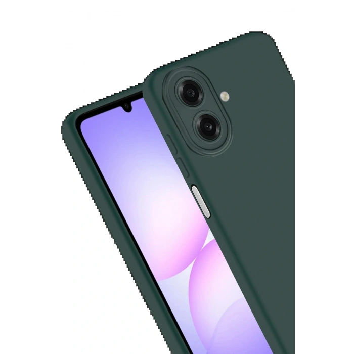 Samsung Galaxy A07 First Silikon - Koyu Yeşil