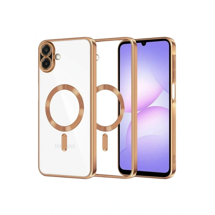 Samsung Galaxy A07 Kross Magneticsafe Kapak - Çöl Titanyum