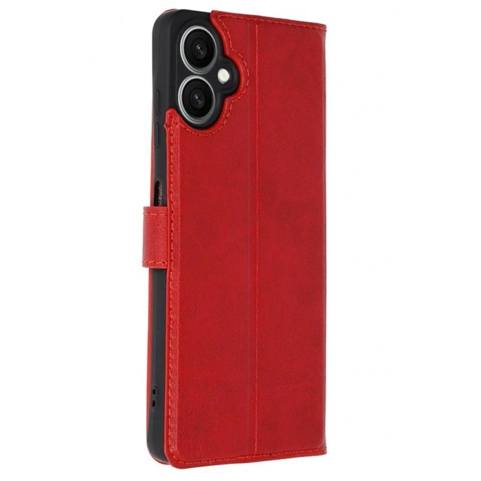 Samsung Galaxy A07 Trend S Plus Kapaklı Kılıf - Kırmızı