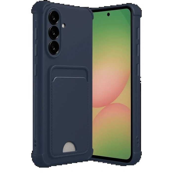 Samsung Galaxy A17 5G Kelvin Kartvizitli Silikon - Lacivert