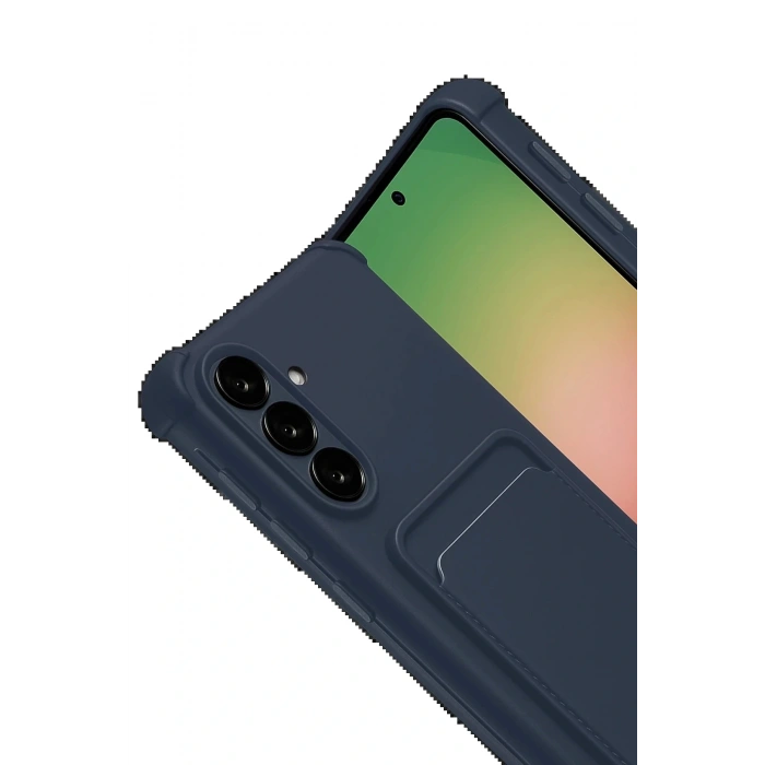 Samsung Galaxy A17 5G Kelvin Kartvizitli Silikon - Lacivert