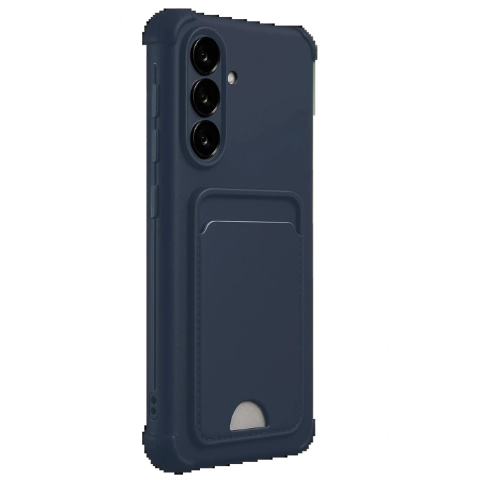 Samsung Galaxy A17 5G Kelvin Kartvizitli Silikon - Lacivert