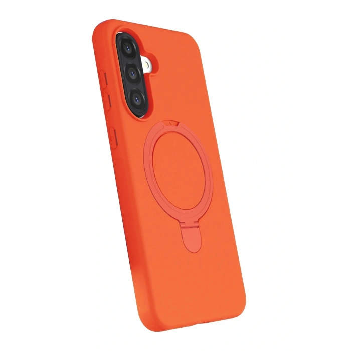 Samsung Galaxy A17 5G Regal Magsafe Standlı Kapak - Turuncu