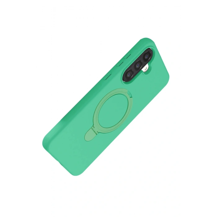 Samsung Galaxy A17 5G Regal Magsafe Standlı Kapak - Yeşil