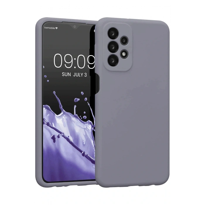 Samsung Galaxy A23 4G Kılıf First Silikon - Gri