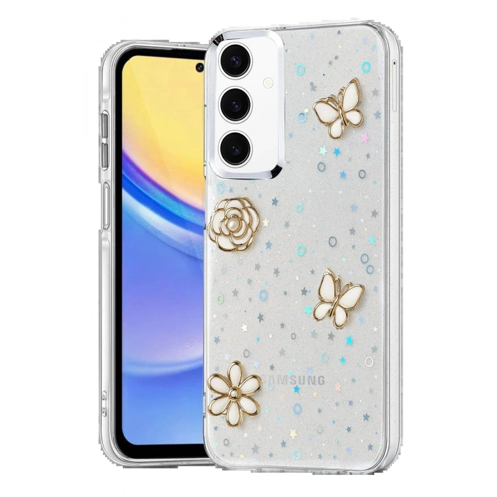 Samsung Galaxy A24 4G Fiyonk Desenli Kapak - Desen 2