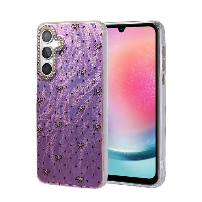 Samsung Galaxy A24 4G Kılıf Blade Aynalı Desenli Kapak - Desen 2