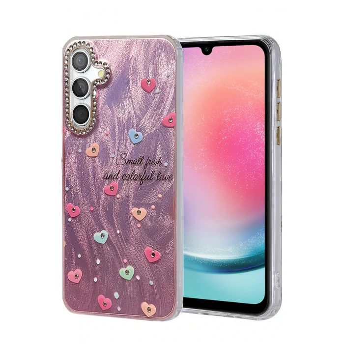 Samsung Galaxy A24 4G Kılıf Blade Aynalı Desenli Kapak - Desen 8