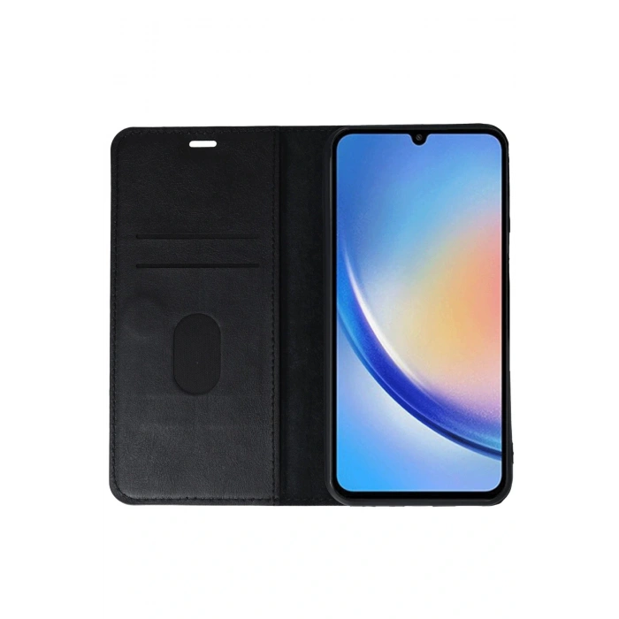 Samsung Galaxy A24 4G Kılıf Trend S Plus Kapaklı Kılıf - Siyah