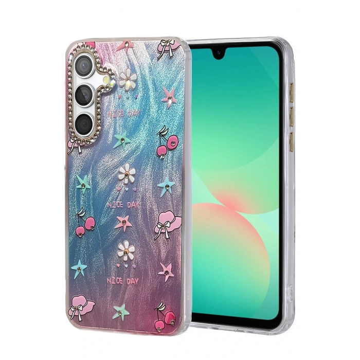 Samsung Galaxy A26 Kılıf Blade Aynalı Desenli Kapak - Desen 4