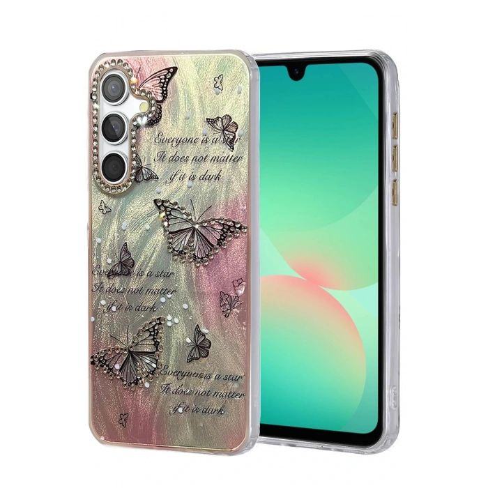 Samsung Galaxy A26 Kılıf Blade Aynalı Desenli Kapak - Desen 6