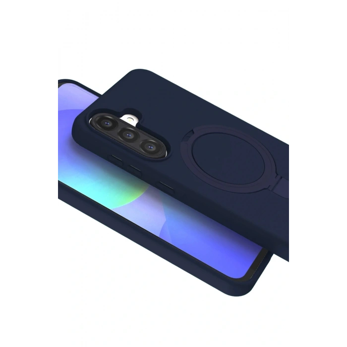 Samsung Galaxy A26 Regal Magsafe Standlı Kapak - Lacivert