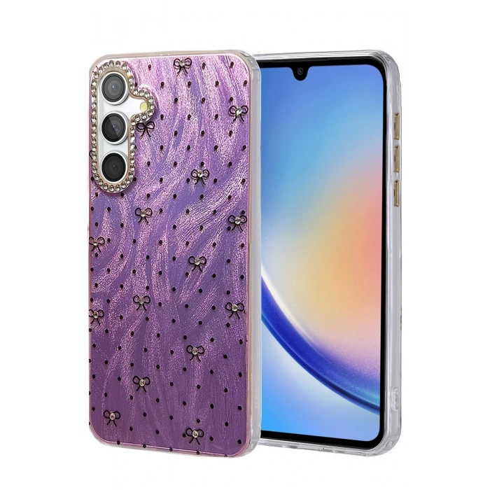 Samsung Galaxy A34 5G Kılıf Blade Aynalı Desenli Kapak - Desen 2