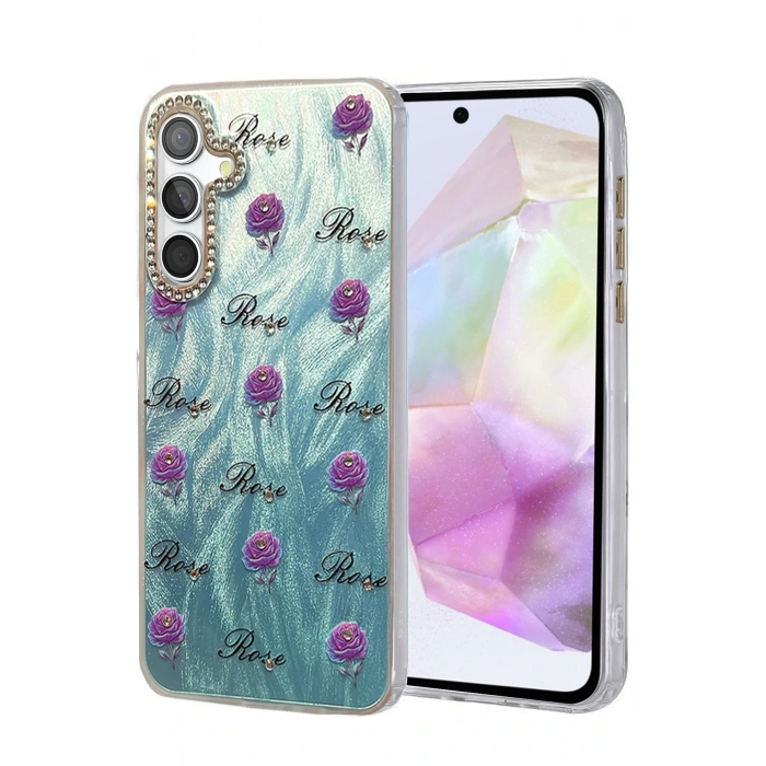 Samsung Galaxy A35 5G Kılıf Blade Aynalı Desenli Kapak - Desen 9