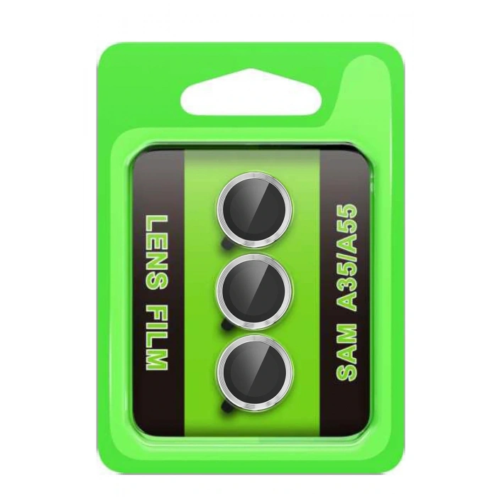 Samsung Galaxy A35 5G Raze Metal Kamera Lens - Gümüş