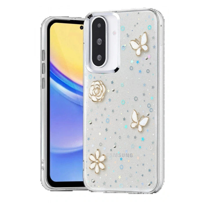 Samsung Galaxy A36 Fiyonk Desenli Kapak - Desen 2