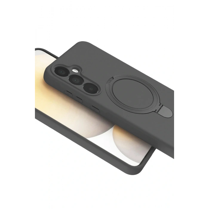 Samsung Galaxy A55 5G Regal Magsafe Standlı Kapak - Titan Gri