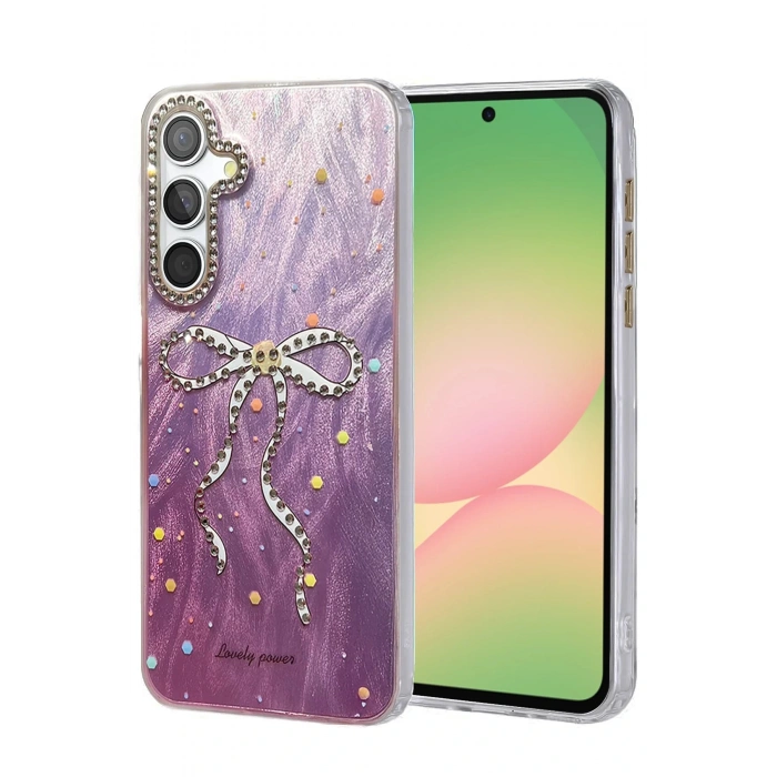 Samsung Galaxy A56 Kılıf Blade Aynalı Desenli Kapak - Desen 1