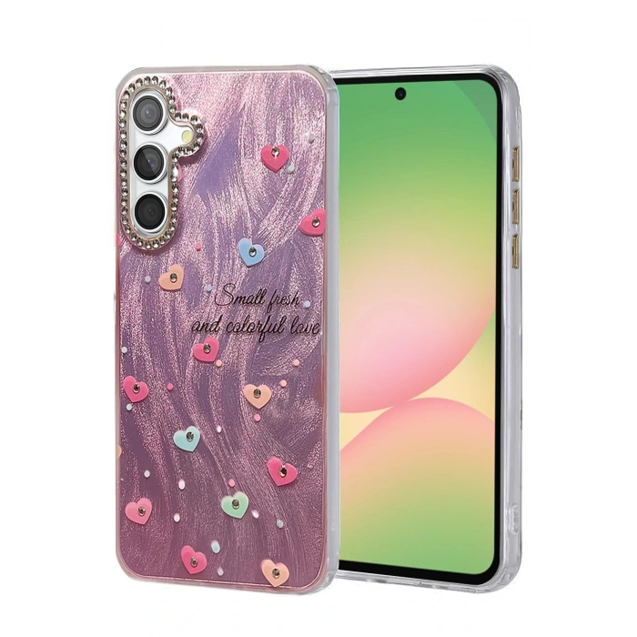 Samsung Galaxy A56 Kılıf Blade Aynalı Desenli Kapak - Desen 8