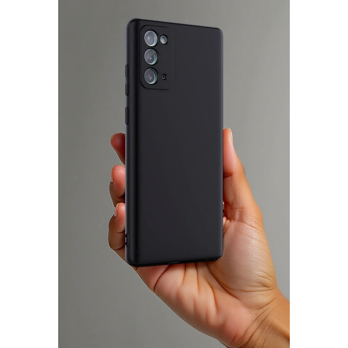 Samsung Galaxy Note 20 Kılıf First Silikon - Mavi