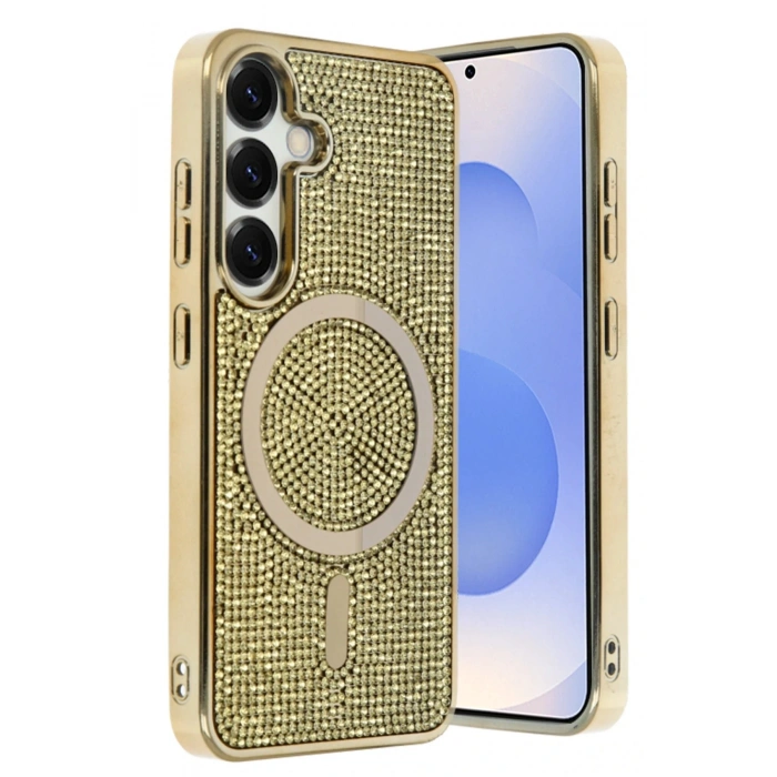 Samsung Galaxy S23 FE Helen Magsafe Kapak - Gold