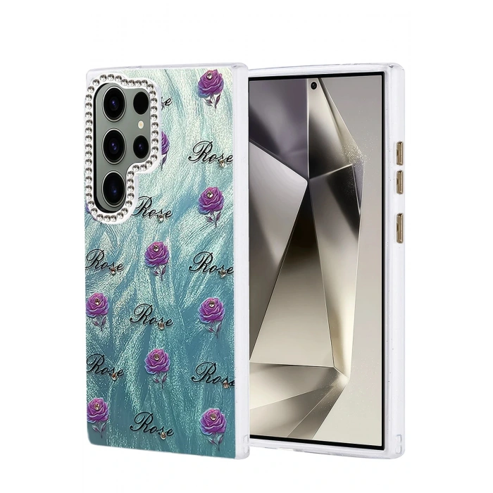 Samsung Galaxy S23 Ultra Kılıf Blade Aynalı Desenli Kapak - Desen 9