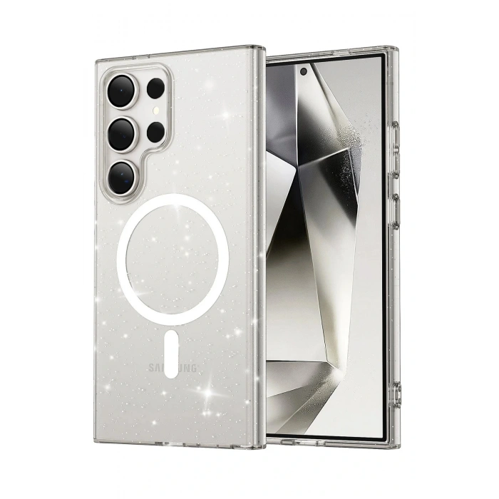Samsung Galaxy S23 Ultra Kılıf Star Magsafe Kapak - Şeffaf