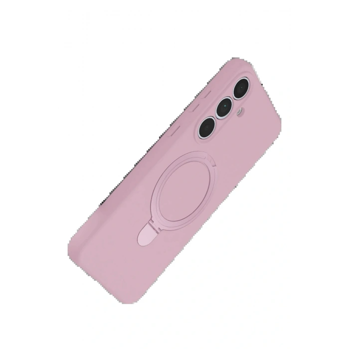 Samsung Galaxy S24 FE Regal Magsafe Standlı Kapak - Açık Pembe