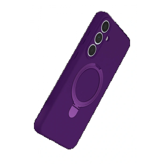 Samsung Galaxy S24 FE Regal Magsafe Standlı Kapak - Derin Mor