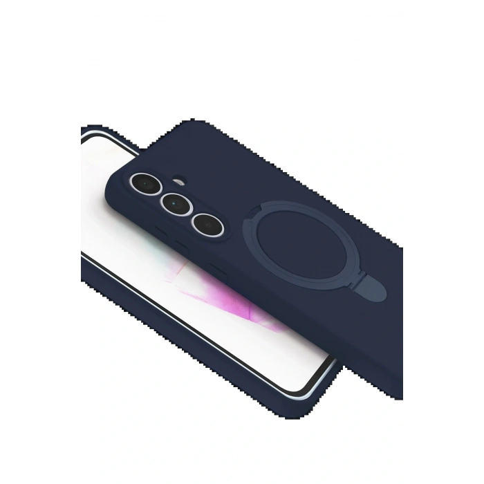 Samsung Galaxy S24 FE Regal Magsafe Standlı Kapak - Lacivert