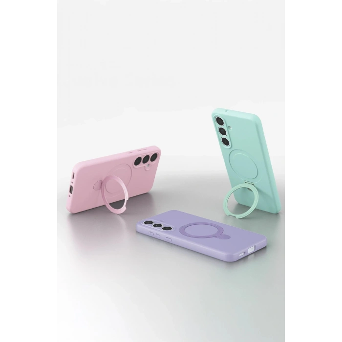 Samsung Galaxy S24 FE Regal Magsafe Standlı Kapak - Titan Gri