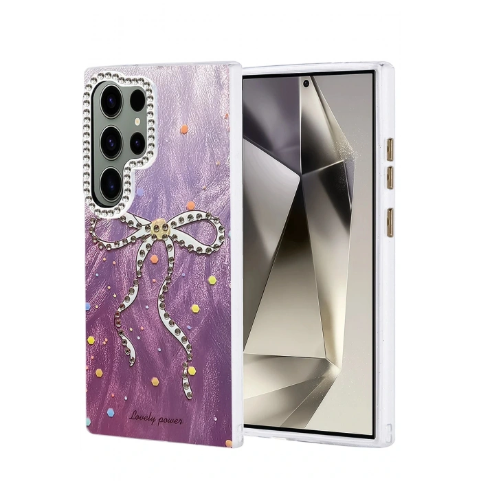 Samsung Galaxy S24 Ultra Kılıf Blade Aynalı Desenli Kapak - Desen 1