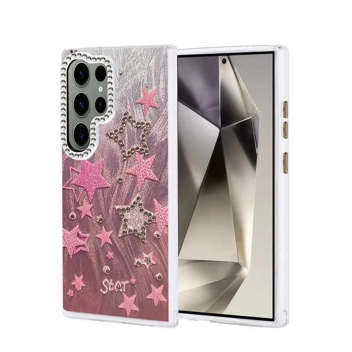 Samsung Galaxy S24 Ultra Kılıf Blade Aynalı Desenli Kapak - Desen 7